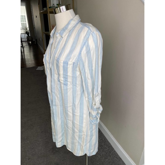 Velvet Heart chambray striped tencel dress, size small - Picture 7 of 12